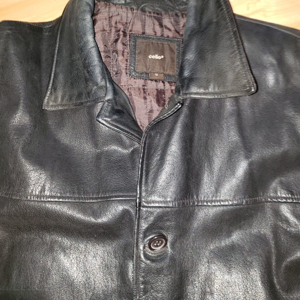 Leather jacket Celio